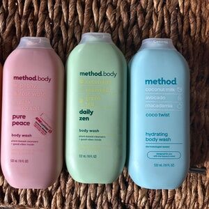Method body wash set of 3